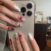 纯手工穿戴甲2026年新款 爱神 穿戴甲甲片高级感气质手绘美甲四