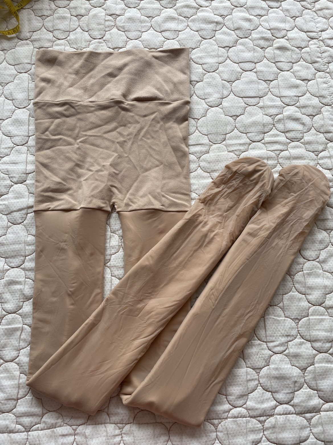 双层超自然光腿裸感神器春秋季冬肉色打底裤外穿加绒加厚女假透肉