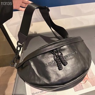 新款港风胸包大容量休闲单肩包斜跨包男女同款时尚ins潮牌大包包