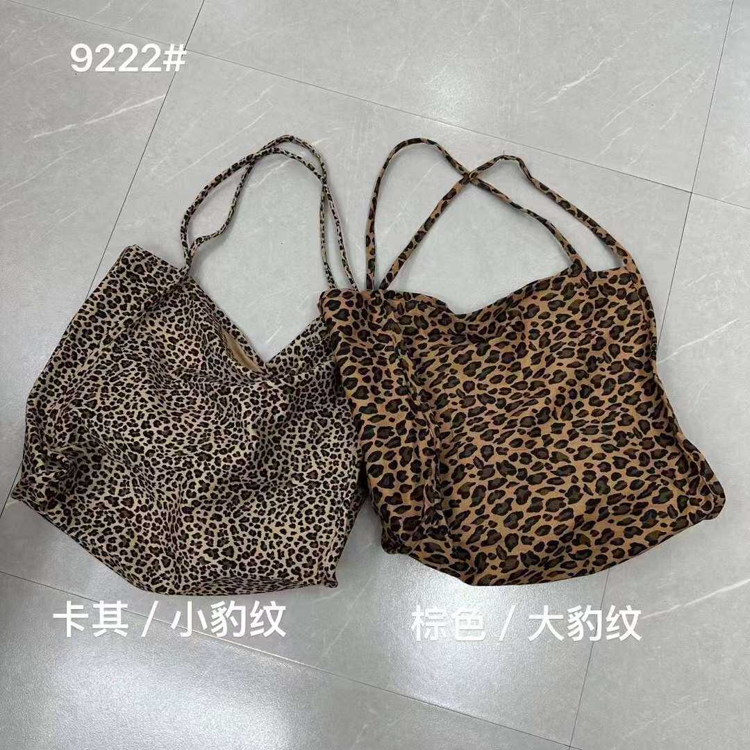 其他单肩包购物袋豹纹帆布
