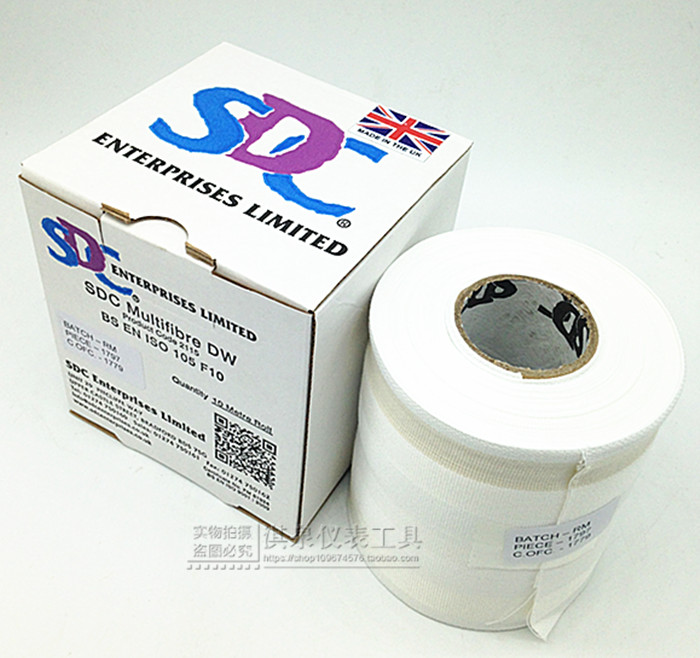 SDC DW多纤维贴衬织物洗水布六纤布色牢度ISO105/F10干湿摩擦布