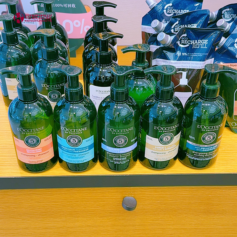 欧舒丹5合1草本菁纯强韧丰盈纯净修护洗发露水平衡护发素500ml
