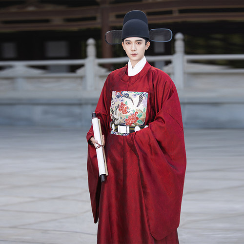 男汉服圆领袍丞相宰相明制大臣官服男中式婚服古代状元服长袍古装