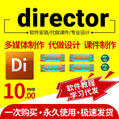 Director代做Director制作Director2004多媒体制作教程软件下载di