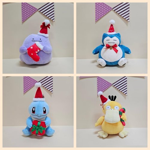 韩国正版pokemon圣诞百变怪玩偶