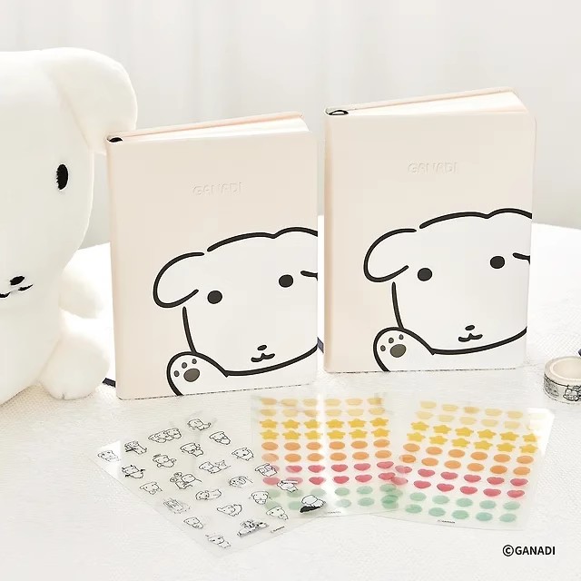 韩国正版ganadi小白狗日历手账本