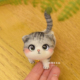 羊毛毡戳戳乐手工diy材料包仿真宠物小猫咪自制玩偶摆件创意礼物