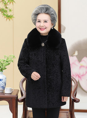 中老年人大衣毛呢外套
