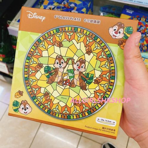 香港迪士尼7-11唐老鸭米奇三眼仔玻璃彩绘碗碟玻璃瓶镜子长伞