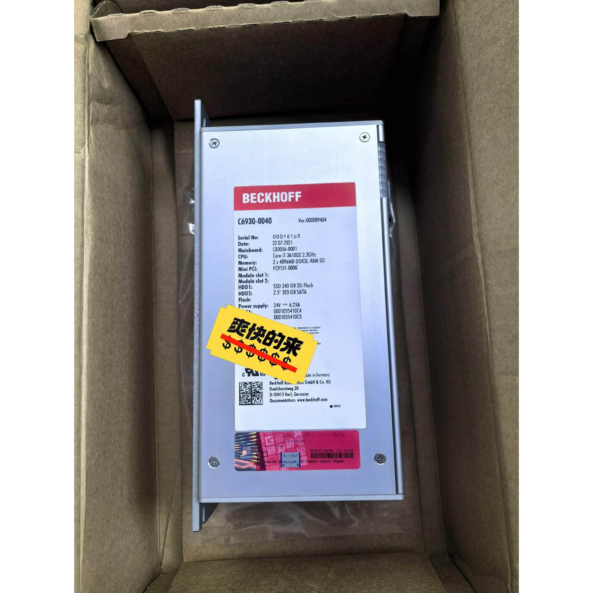 【释迦】C6930-0040 倍福工控制器全新就一台诚心要的来，爽快