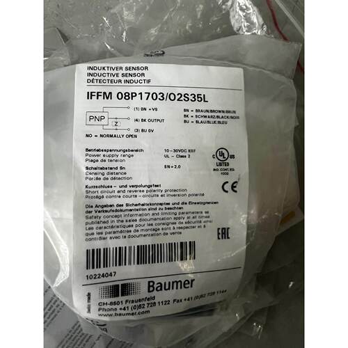 【释迦】Baumer保盟IFFM 08p1703/O2S35L工程剩