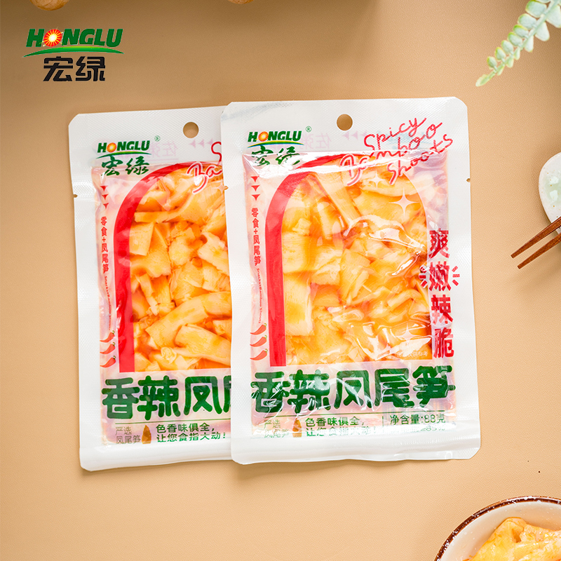 宏绿香辣凤尾笋88g小菜下饭拌面泡菜榨菜咸菜稀饭粥整箱