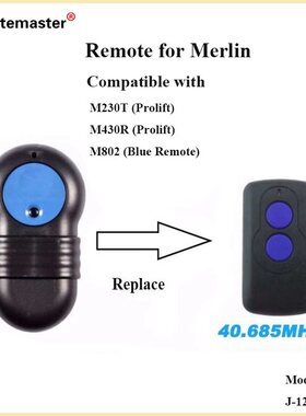 澳大利亚卷帘车库门滚动码开启遥控器兼容兼容Merlin M832 433mhz