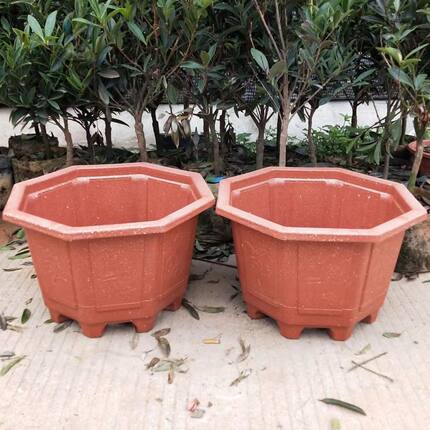塑料花盆八角花盆加厚摔不烂硬盆庭院户外种植果树盆清仓特价处理