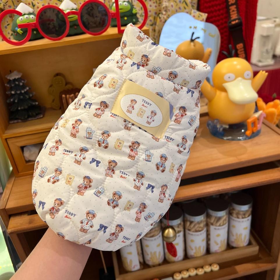 韩国面料宠物衣服狗狗猫咪加棉加厚保暖马甲秋冬开身按扣雪纳瑞