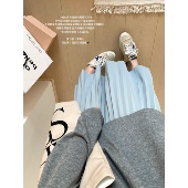 XFYSTYLE_空气层垂感百褶裙女26夏款 半身裙子 轻薄A字显瘦中长款