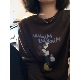 XFYSTYLE_童趣卡通图案加绒长袖 显瘦上衣 圆领插肩袖 T恤女秋季 韩版