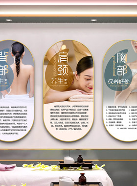 美容美体理疗艾灸宣传画