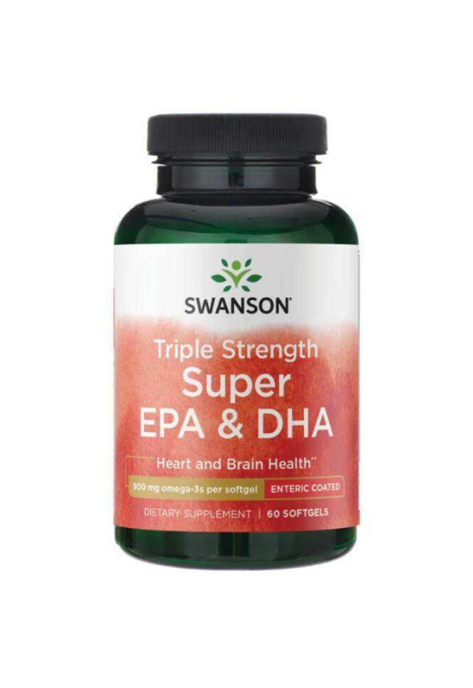 高Omega-3肠溶无腥味 美国SWANSON三倍鱼油胶囊60粒 美国直邮特价