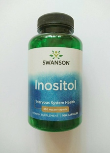 多囊调理 情绪健康 美国原装SWANSON 肌醇胶囊 650MG*100粒