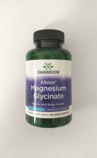 美国原装SWANSON氨基酸螯合镁(甘氨酸镁)胶囊133MG*90粒 美国直邮