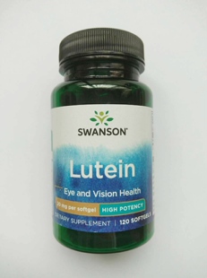 黄斑防护抗蓝光 美国原装SWANSON 天然叶黄素20MG*120粒美国直邮