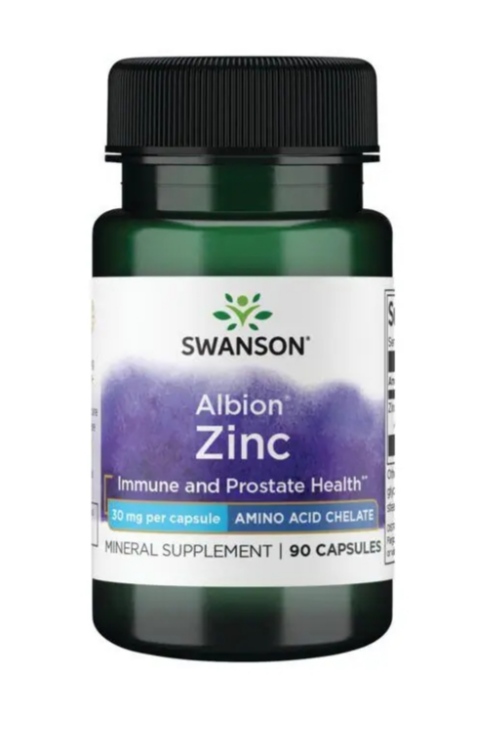 免疫健康 高吸收！美国原装SWANSON 氨基酸螯合锌胶囊 30MG*90粒