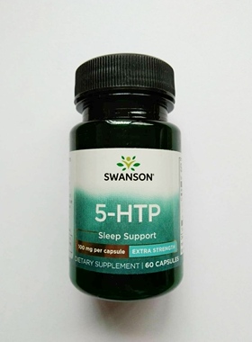 健康情绪和睡眠 美国原装SWANSON 高含量5-HTP胶囊 100MG*60粒