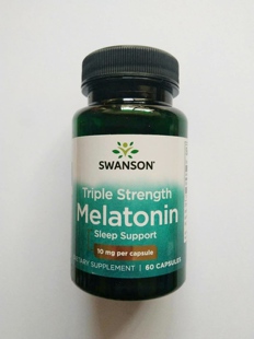 美国原装SWANSON三倍褪黑素胶囊 10mg*60粒 美国直邮 特价