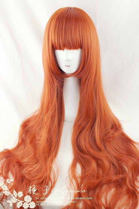 【Kyouko假发】万用款日常cosplay红棕色大波浪长卷发100cm水纹卷