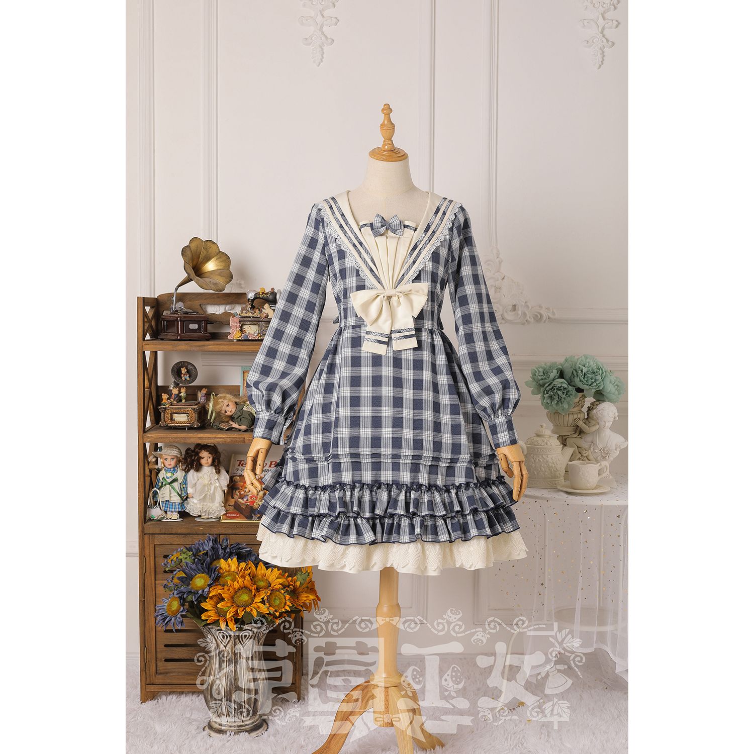 四季海军水手服原创长袖Lolita裙