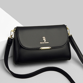 老年人休闲时尚 真皮妈妈包2025新款 春季 软皮牛皮中年女士斜挎小包