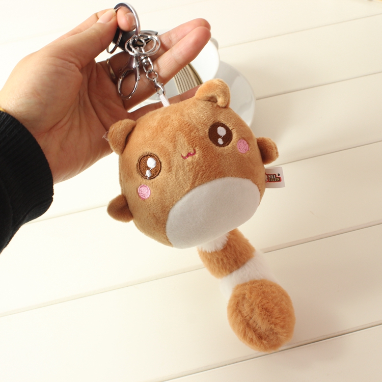 奇尾熊钥匙扣挂件包包长尾女士