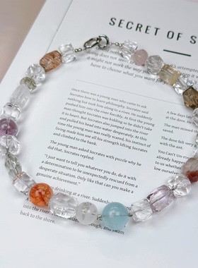 原创 天然水晶多宝随形项链轻奢质感送礼物