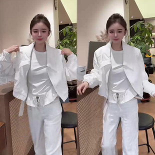 休闲飞行员韩版夹克外套女2026春季新款口袋净版洋气上衣网红外衣