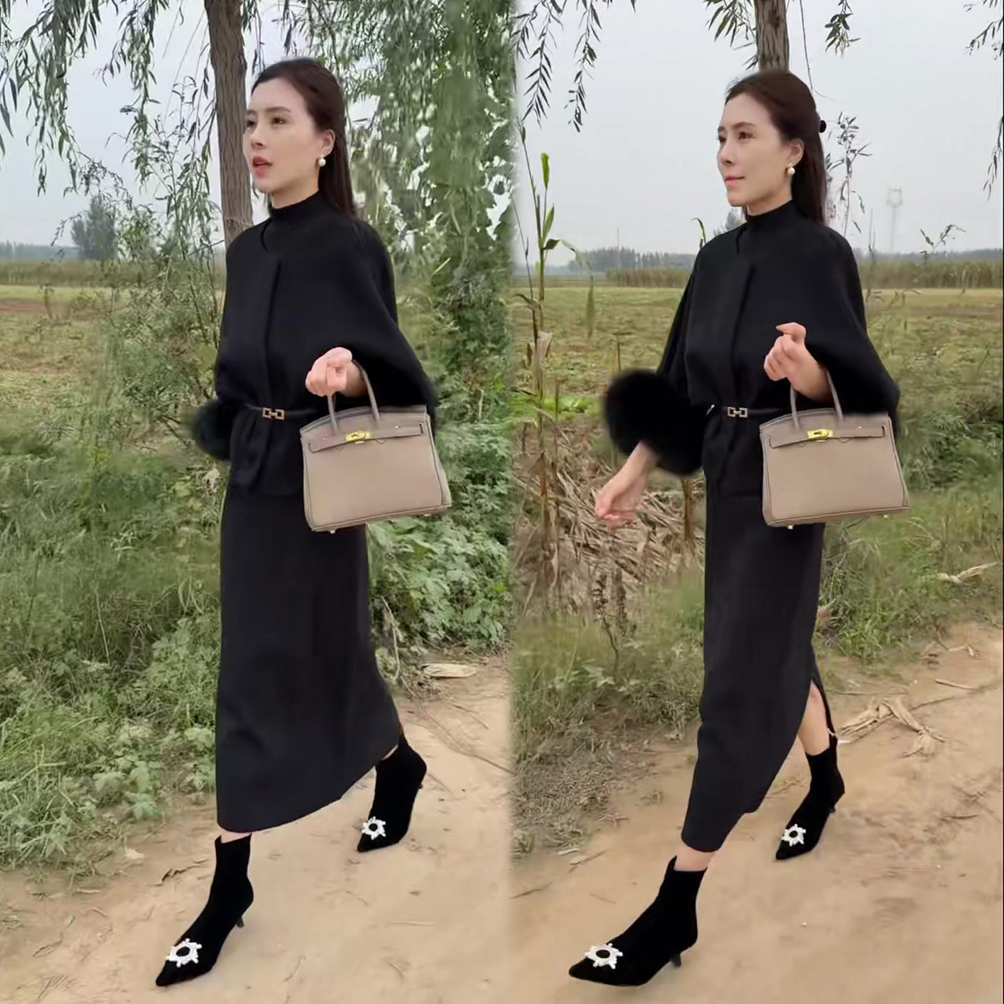 时尚气质套装女上衣+半身裙