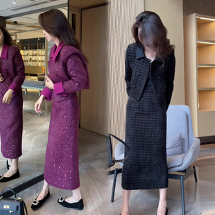 女秋季 高级感小香套装 百搭外套显瘦遮肉半身裙两件套 时尚 欧货爆款