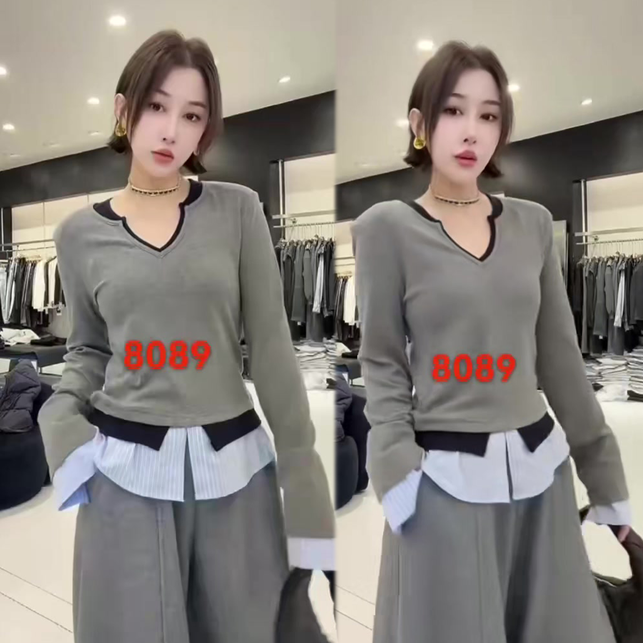 假两件设计感打底衫女2025冬季新款网红爆款百搭显瘦小衫时尚上衣