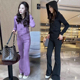 连帽拉链卫衣显瘦休闲裤 时尚 新款 女2025春季 两件套 休闲运动套装
