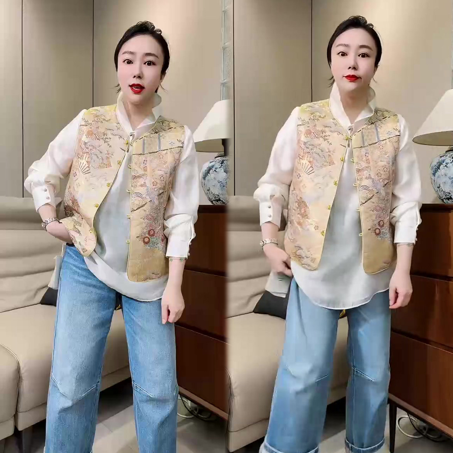 新中式刺绣提花马甲女2026春季新款重工高端洋气超好看气质砍袖潮,女装/女士精品,马夹,淘宝优惠券,粉丝福利购,淘宝优惠卷