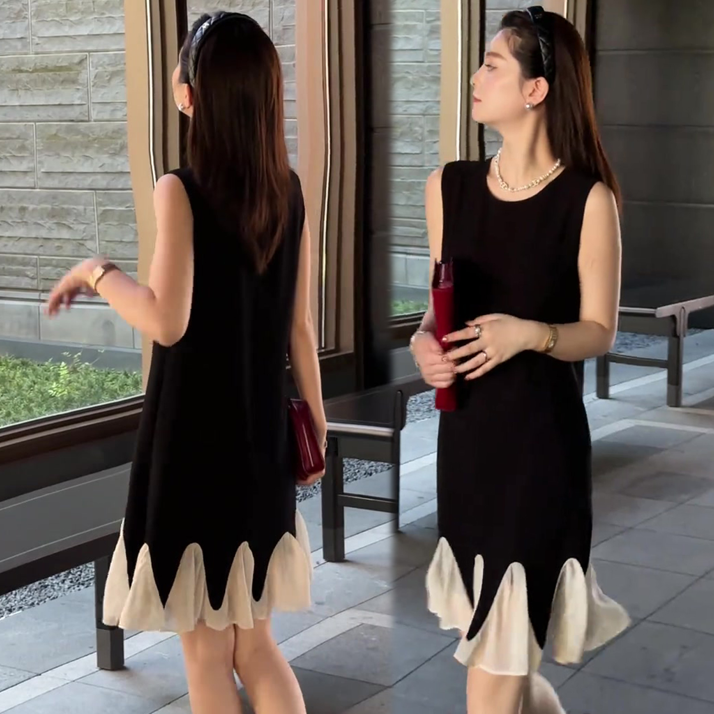 轻奢女神范连衣裙欧货2025夏季