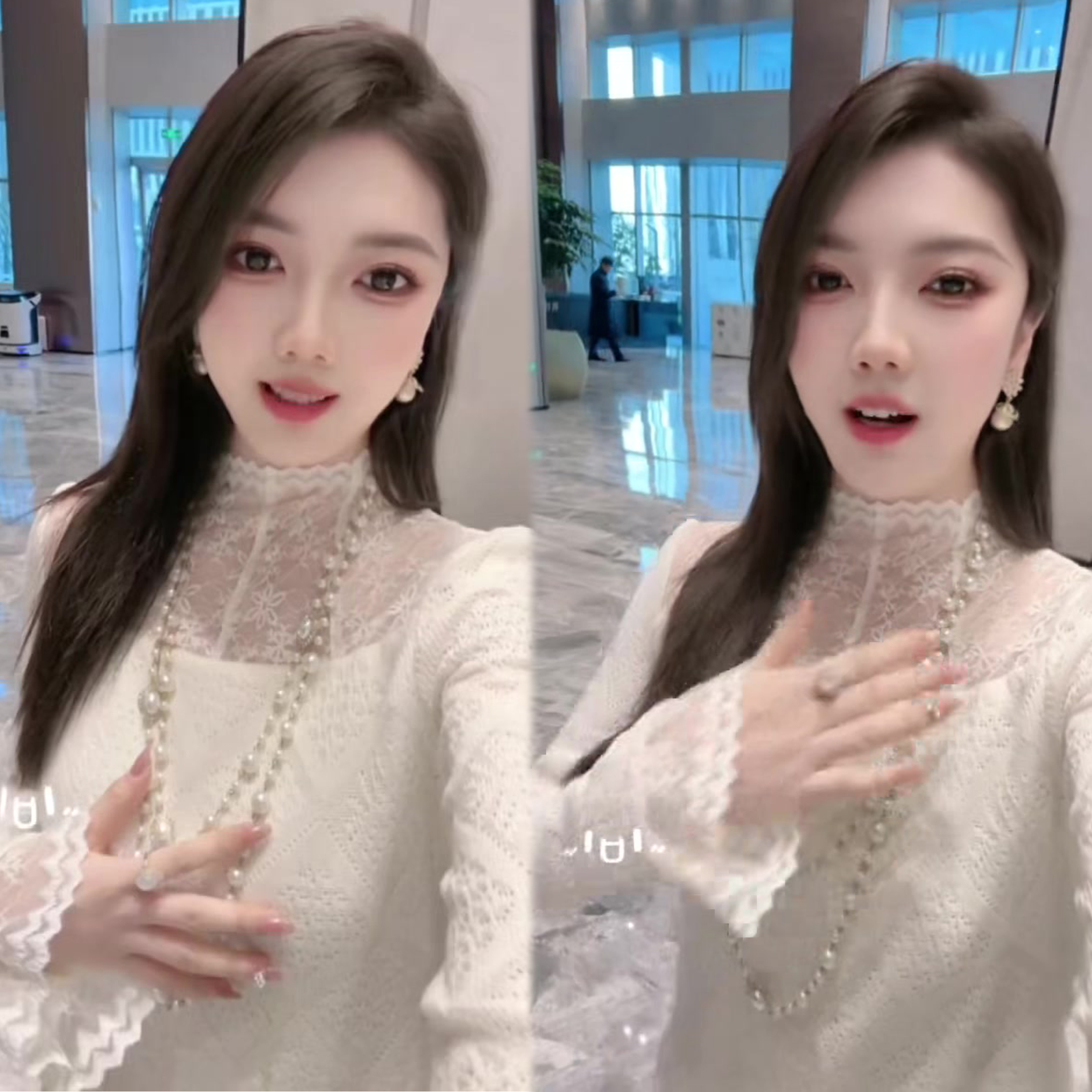 甜美洋气蕾丝衫女2025冬季新款时髦网红时尚穿搭减龄小衫遮肉上衣