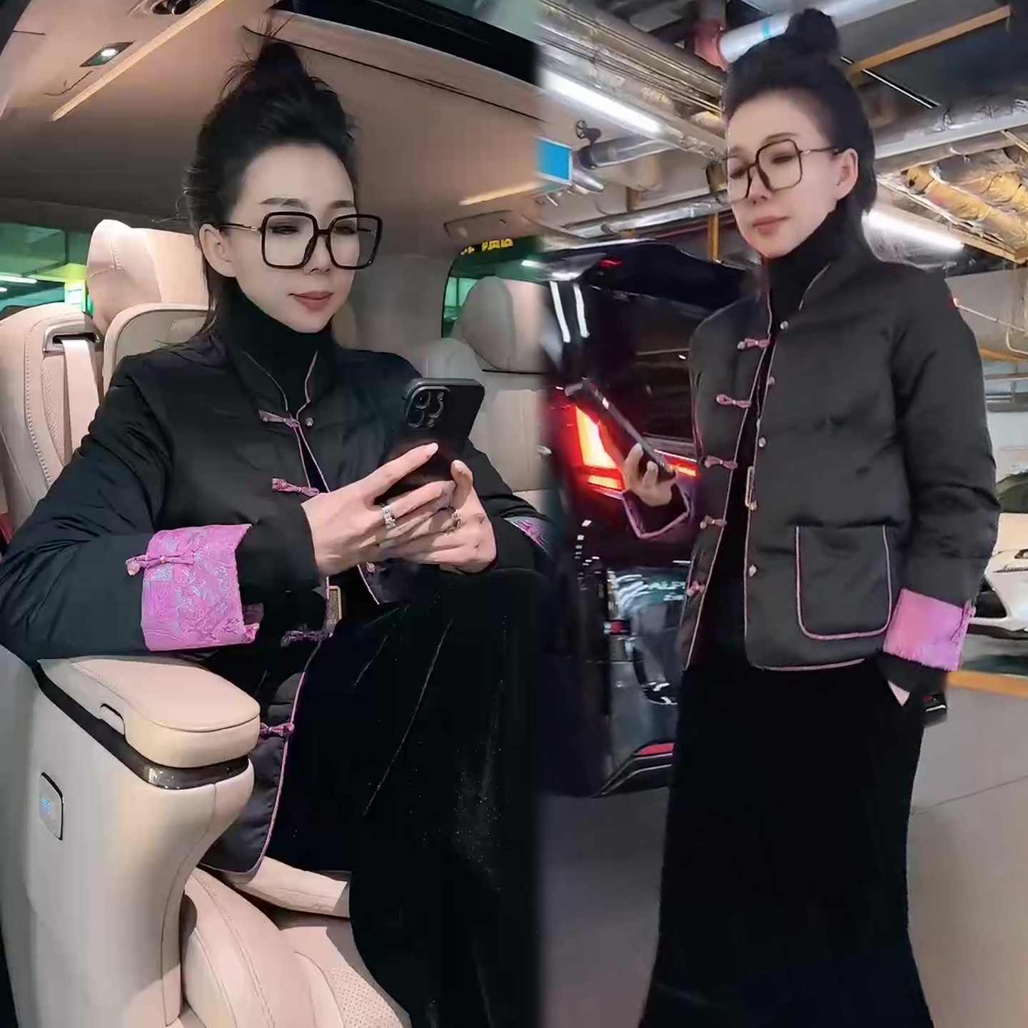 新中式盘扣棉服外套女洋气上衣