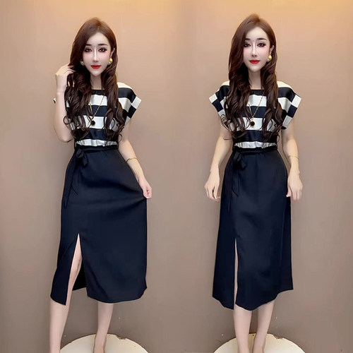 气质名媛时尚洋气百搭连衣裙