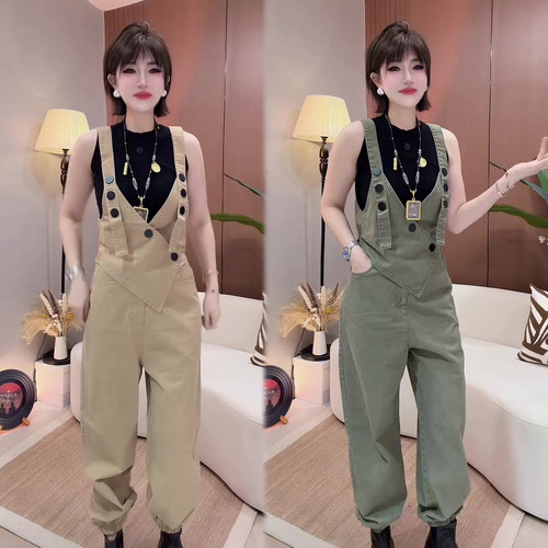 休闲工装风韩版背带裤女