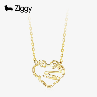 Ziggy18k金如意项链新年礼物
