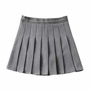 欧美女装 高腰防走光设计感迷你半身裙短裙 百褶裙女2020春夏季