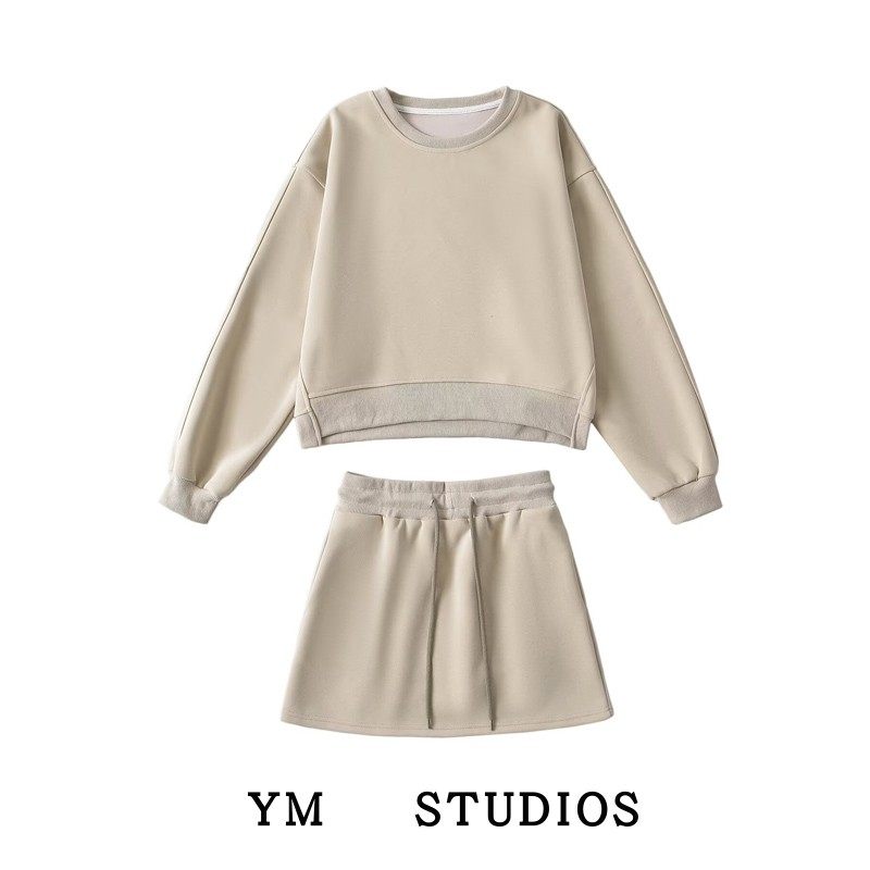 【包邮】运动风休闲两件套装割口袖套头卫衣+网球半身裙辣妹短裙,女装/女士精品,时尚套装,淘宝优惠券,粉丝福利购,淘宝优惠卷