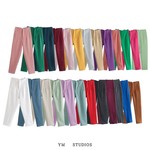 欧美女装   2022秋装超好穿的一款女士西装裤多色高腰上班长裤潮