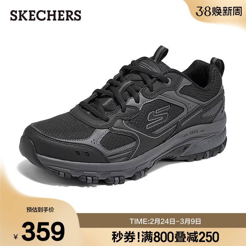 斯凯奇春季新款户外男鞋低帮百搭徒步鞋户外舒适休闲运动鞋